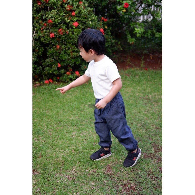 KIDDIEPODS - Denim Jogger Pants / Celana anak perempuan / Bawahan Anak perempuan 1-10 tahun / Celana Jogger anak perempuan