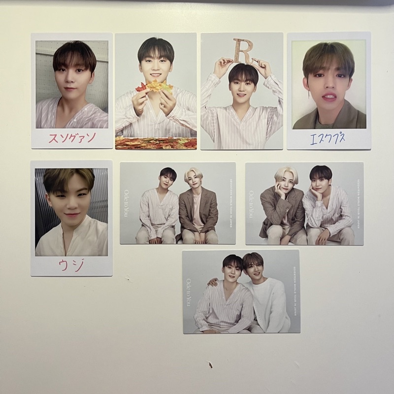 SEVENTEEN Trading Card TC Ode to You OTY Japan Seungkwan Woozi Scoups Jeonghan Joshua
