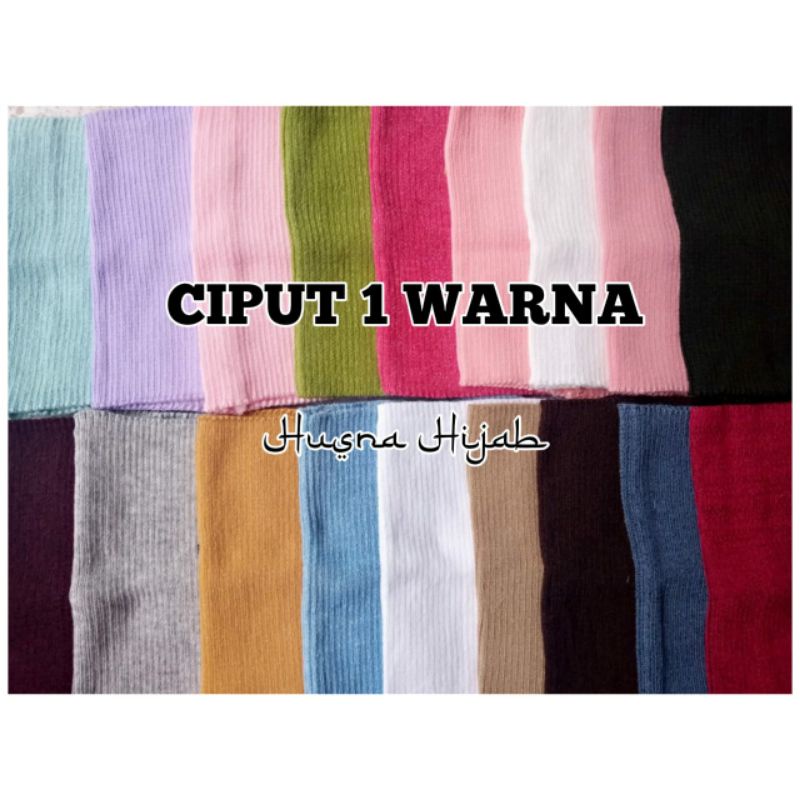 [HUSNA COLLECTION] CIPUT RAJUT 1 WARNA/ CIPUT ANTI PUSING