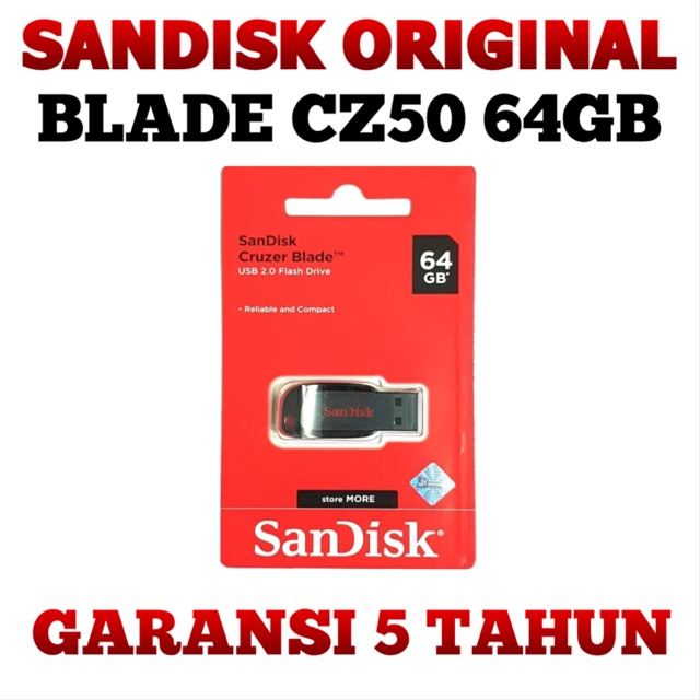 Flash Disk SanDisk Cruzer Blade CZ50 64GB Original