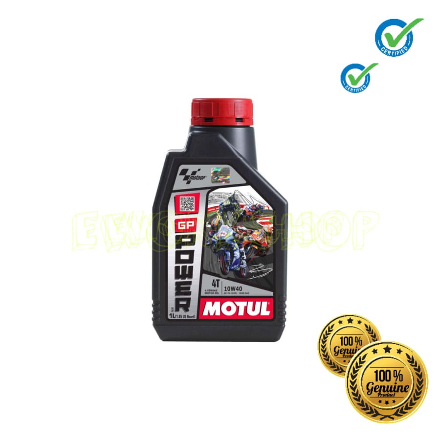 OLI MOTUL GP POWER 4T 10W40 1 L 100% Original Product