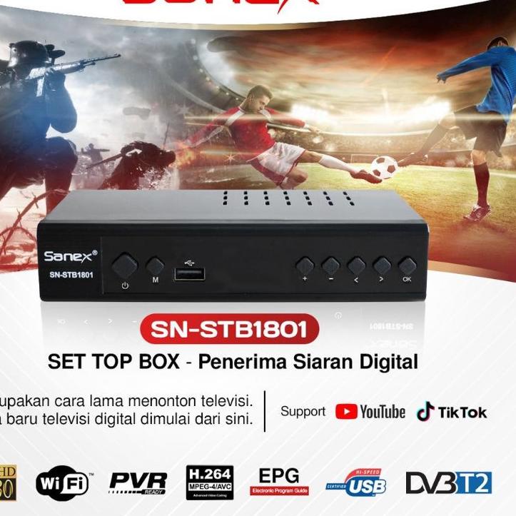 LANGSUNG BELI  STB MATRIX RINREI SANEX set top box DVB T2 UHF DIGITAL matrix Receiver TV Digital''