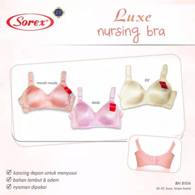 SOREX Nursing Bra size 34-38,38-42 BH 8200 BH 8106 BH 8201