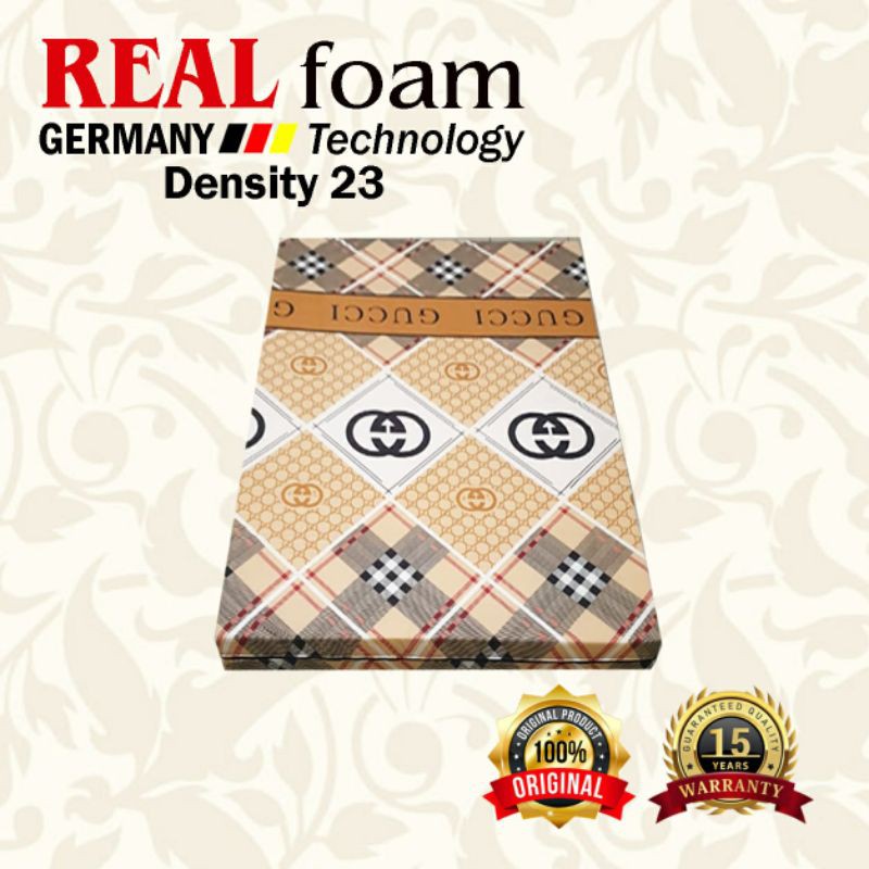kasur busa REAL FOAM 140x200x10 CM GARANSI 15 THN