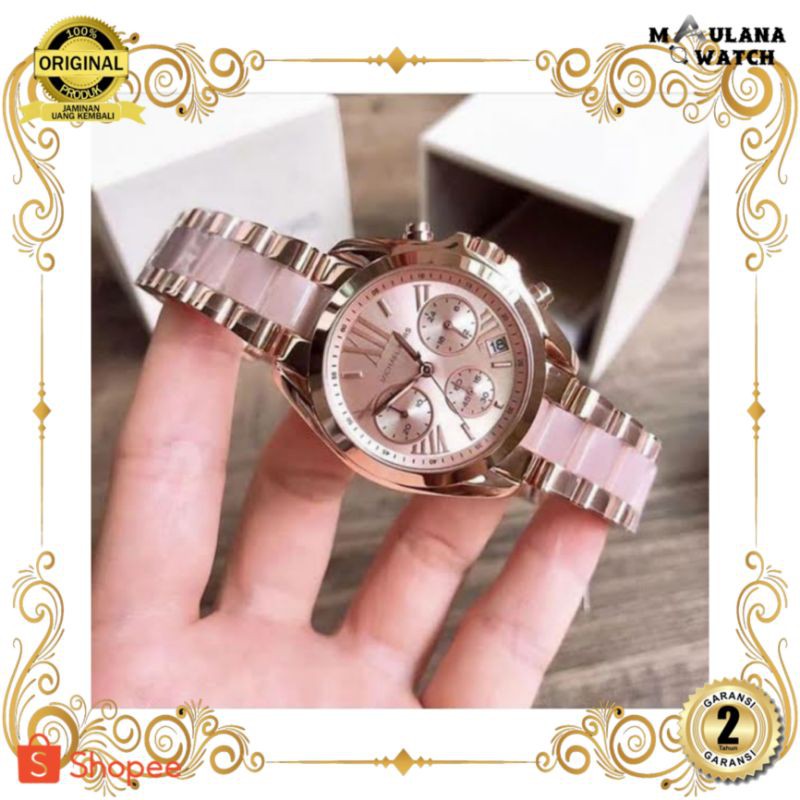 JAM TANGAN PRIA WANITA | RANTAI | KULIT | KARET | MURAH | WANITA [MICHAEL KORS MK 6066] ORIGINAL