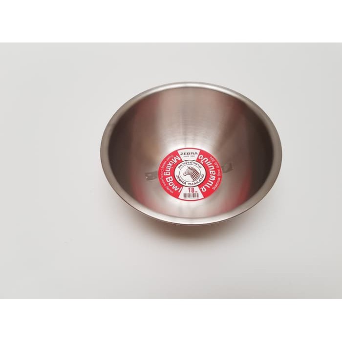 

ZEBRA MIXING BOWL STAINLESS STEEL 18 CM MANGKOK STAINLESS 135018