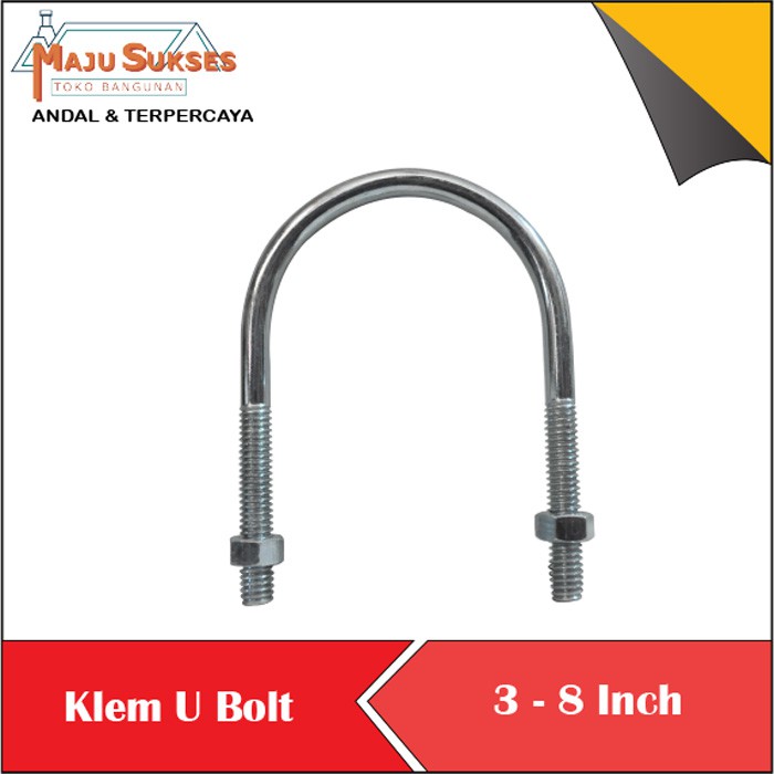 Jual Baut U Bolt Diameter 516 X 2 Inch Galvanis Shopee Indonesia