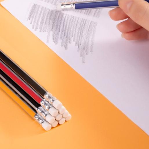 

☇ Deli Graphite Pencil / Pensil Kayu 2B Isi 10pcs Dengan Penghapus 33408 ♡