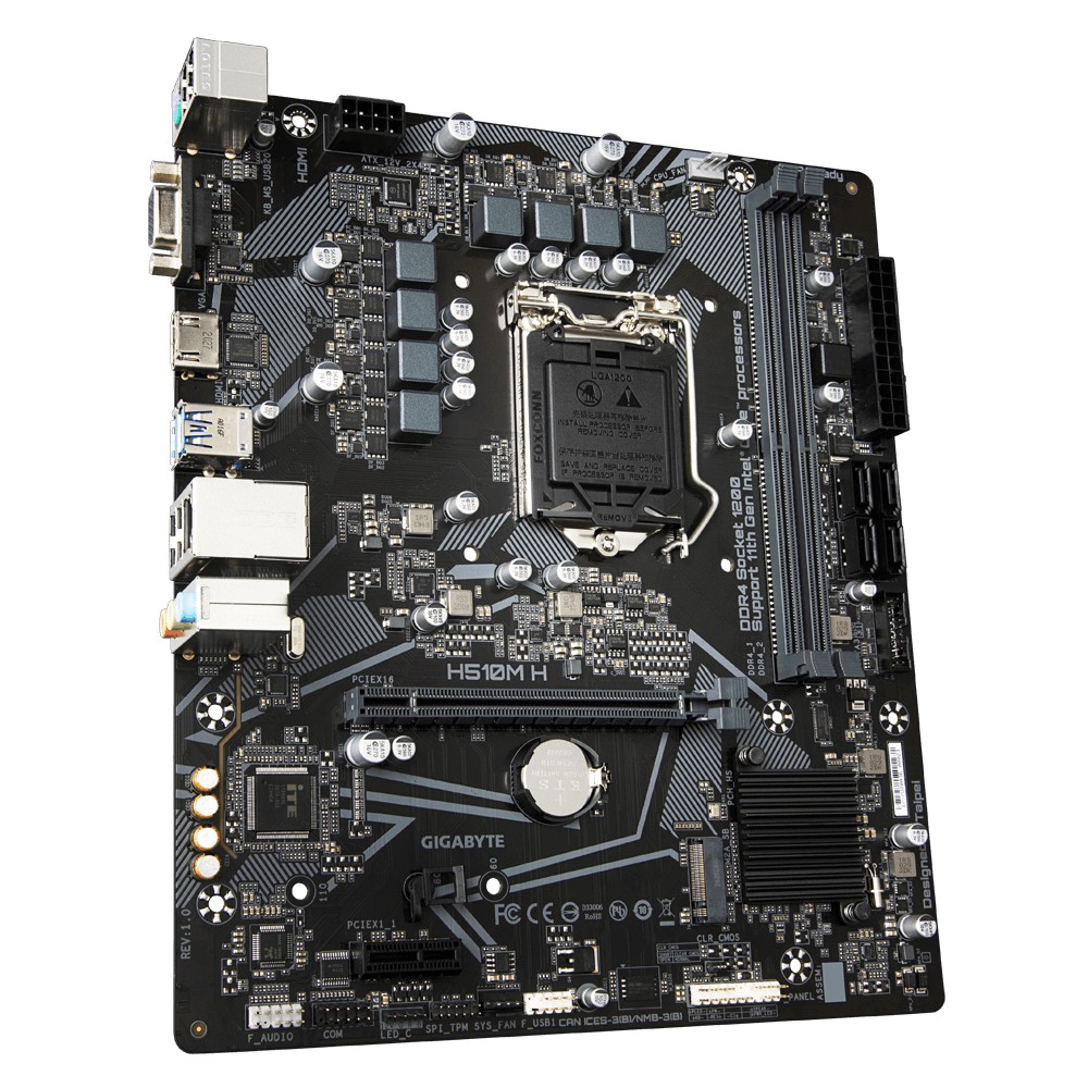 Gigabyte H510M H Motherboard Intel LGA1200 H510 DDR4 USB 3.2 SATA3