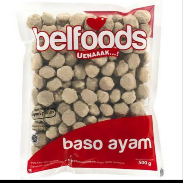 

Belfoods Bakso Ayam isi 100 500gr