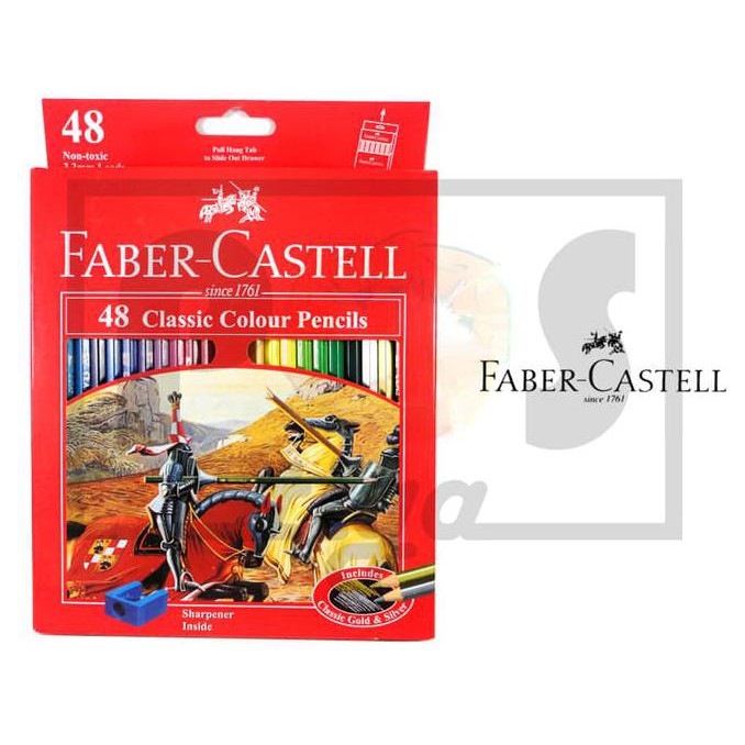

BEST SELLER PENSIL WARNA FABER CASTELL CLASSIC 48
