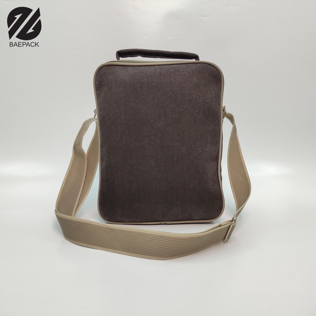 Tas Selempang Premium Evans Baepack / Tas Selempang Cowok / Tas Bahu Pria / Dark Brown