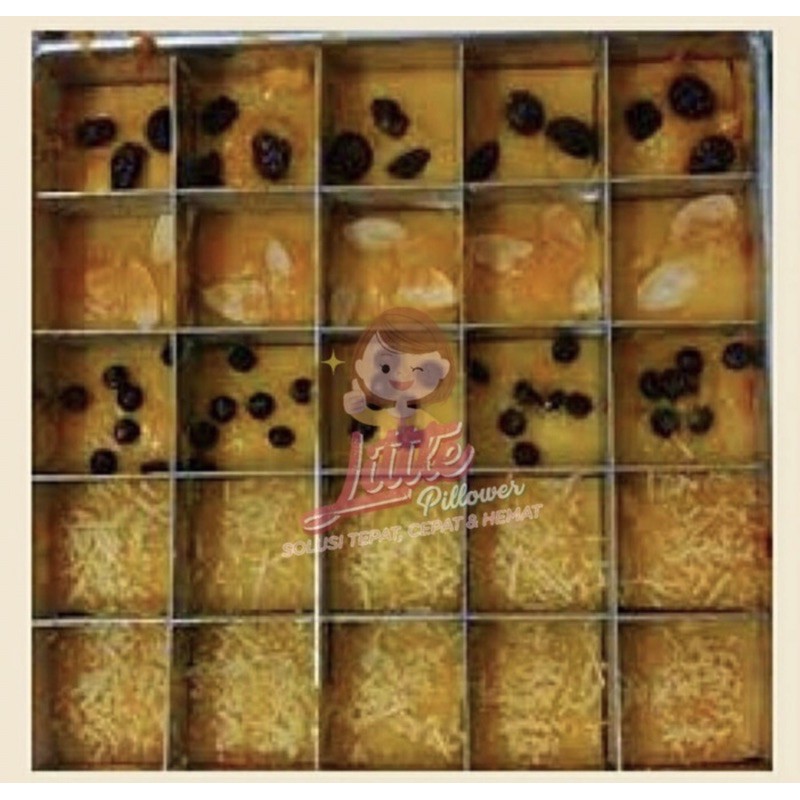 ( LOYANG SEKAT20X20 ) Loyang Brownies sekat 20x20 Kualitas Tebal/ Loyang Brownis Panggang