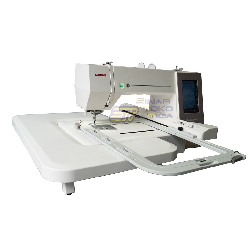 JANOME MC 550E MESIN BORDIR KOMPUTER PORTABLE OTOMATIS MC550e MC 550 E