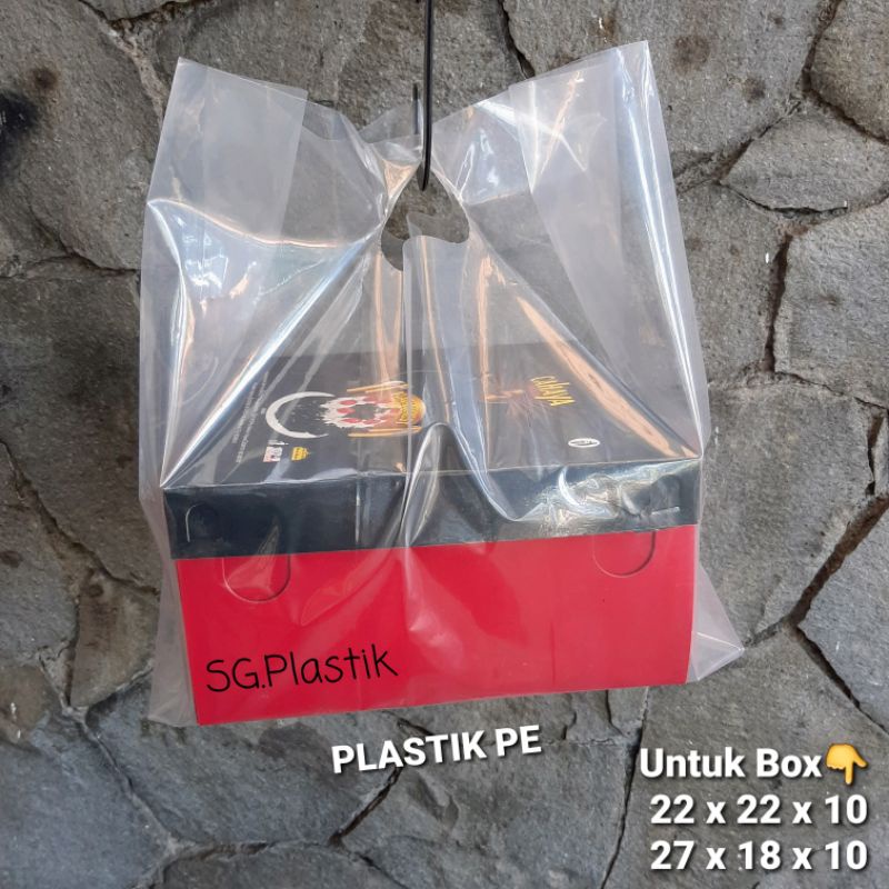 Kantong Plastik PE Bening 28x40x06 Lipat 9cm