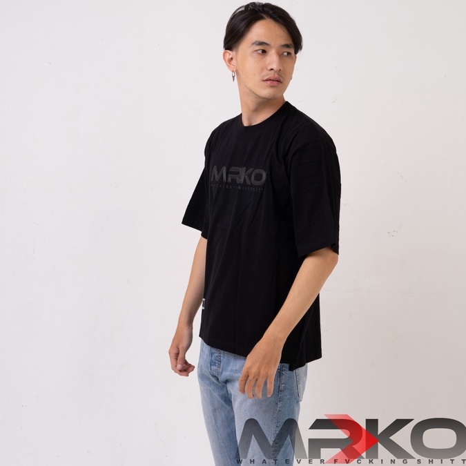 Kaos Oversize Oversized T Shirt Pria Wanita Unisex Distro Original Streetwear Cotton Combed 20s Sablon Plastisol Rubber Ink Dewasa Keren Murah Berkualitas Premium Cowok Cewek JAPANENE STYLE MRKO 0115 PLOCKING KARET