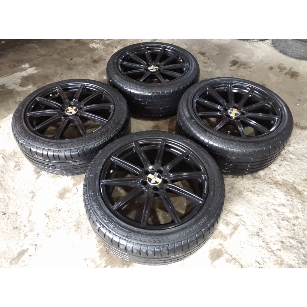 pelek velg mobil racing hsr 2nd ring 19 ban 245/45/r19 lubang 5/112