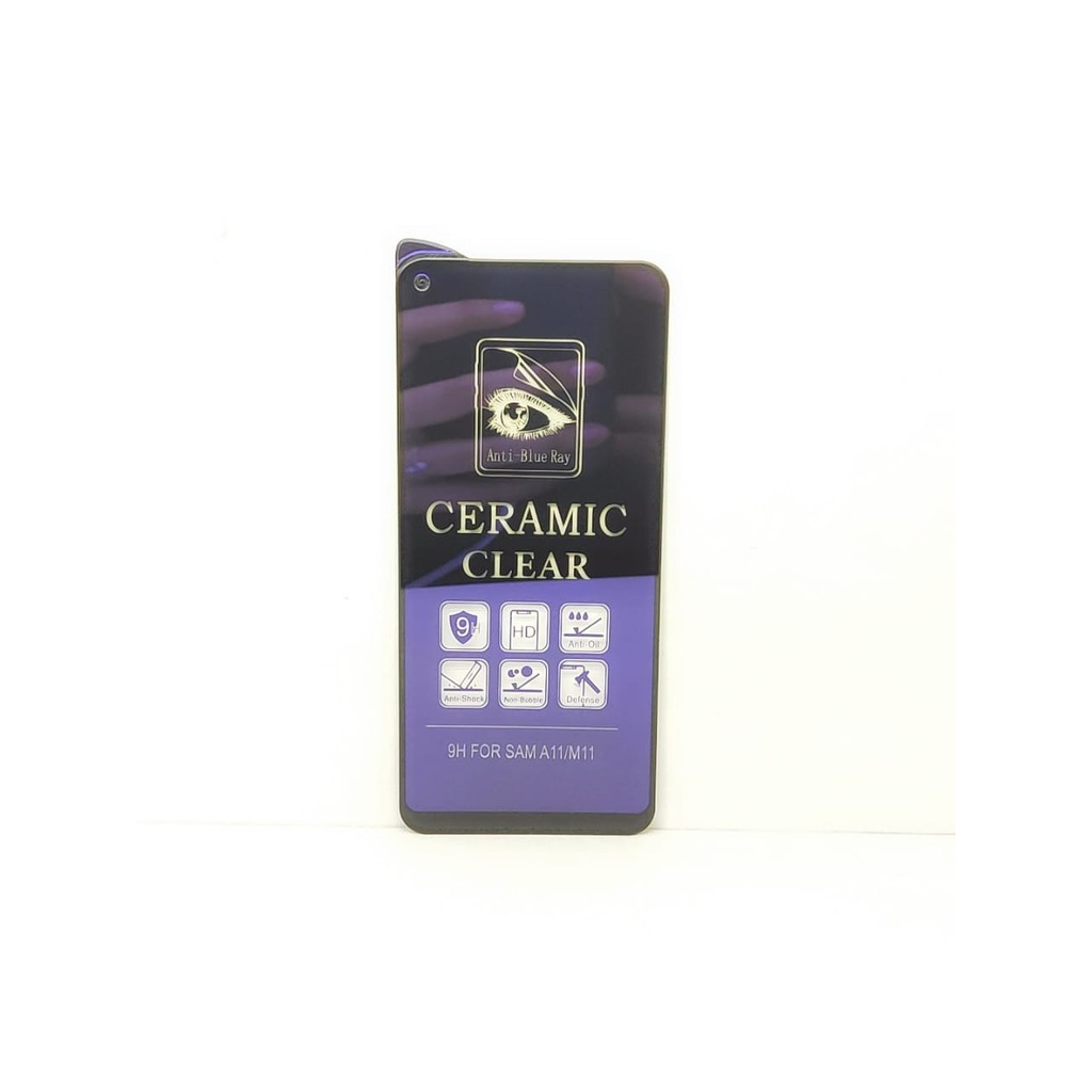 Ceramic CLEAR ANTI BLUE Samsung A11 A115F M11 6.4 inch Screen Protector Full Layar Anti Broken