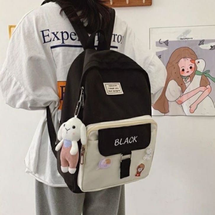 CIO Mahyong Bag Tas Ransel Wanita Korea School Backpack Perempuan Stylish