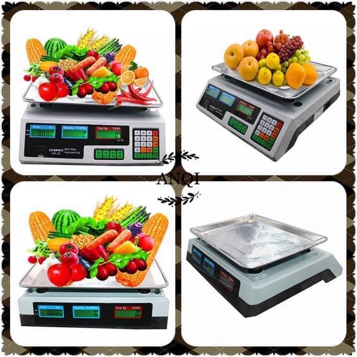 ANQI1888 Digital Computing Scale 40Kg Double Display / Timbangan Digital buah