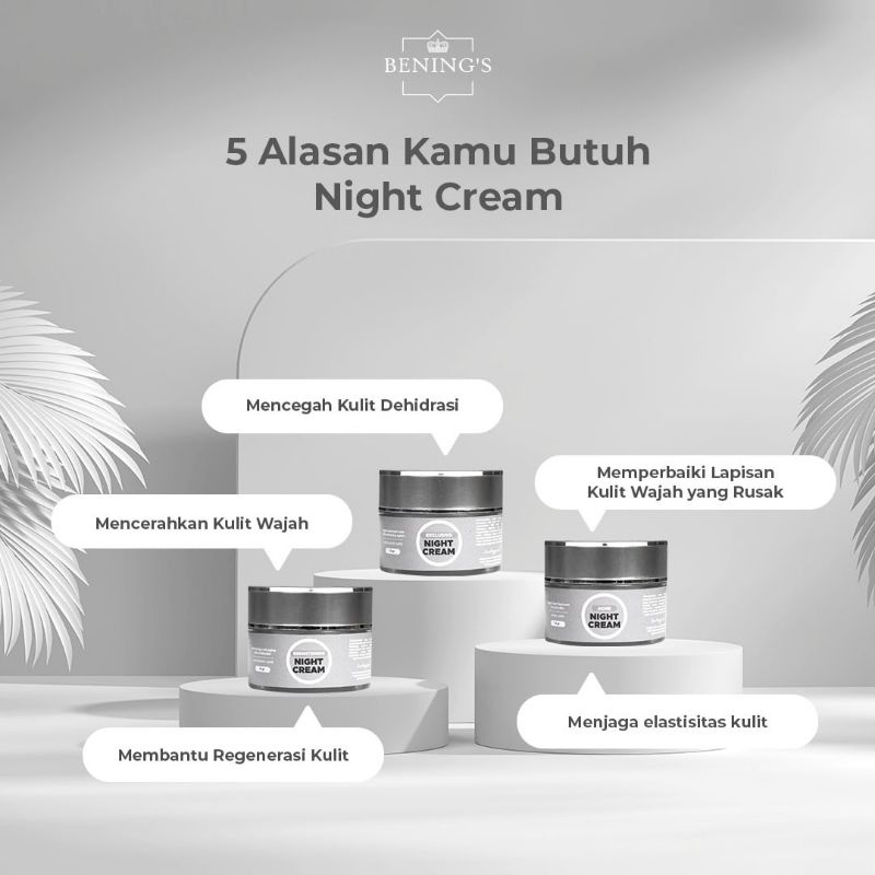 NIGHT CREAM BENING'S SKINCARE DR OKY PRATAMA