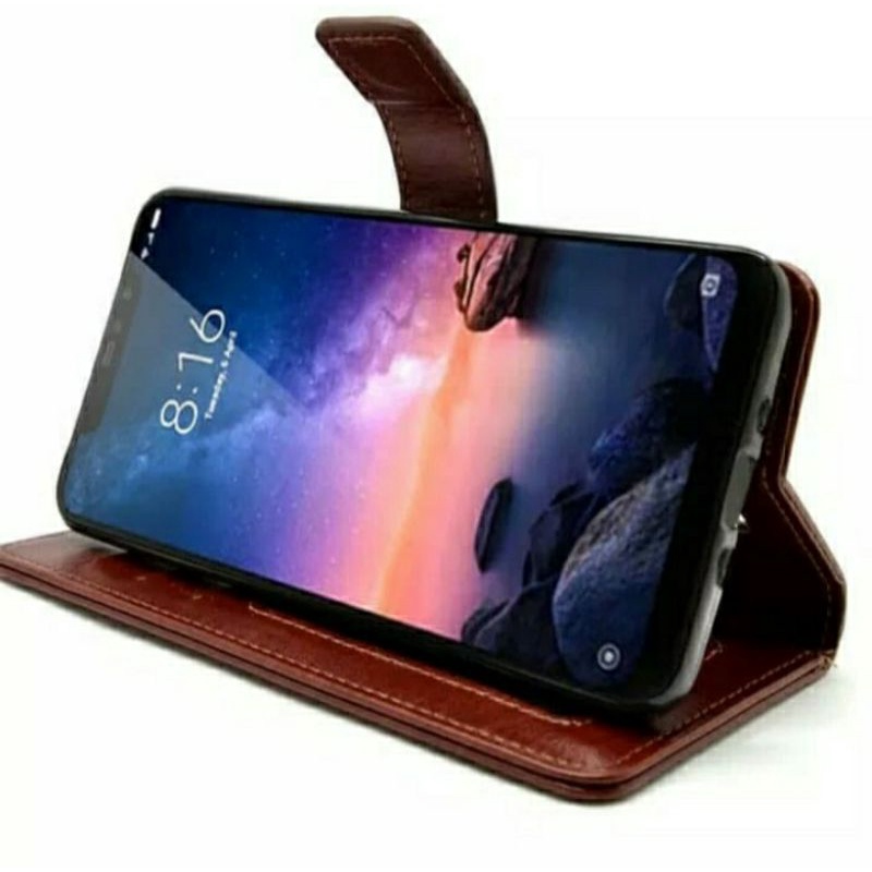 Samsung Galaxy S10 Plus Flip Cover Wallet Leather Case Dompet Kulit