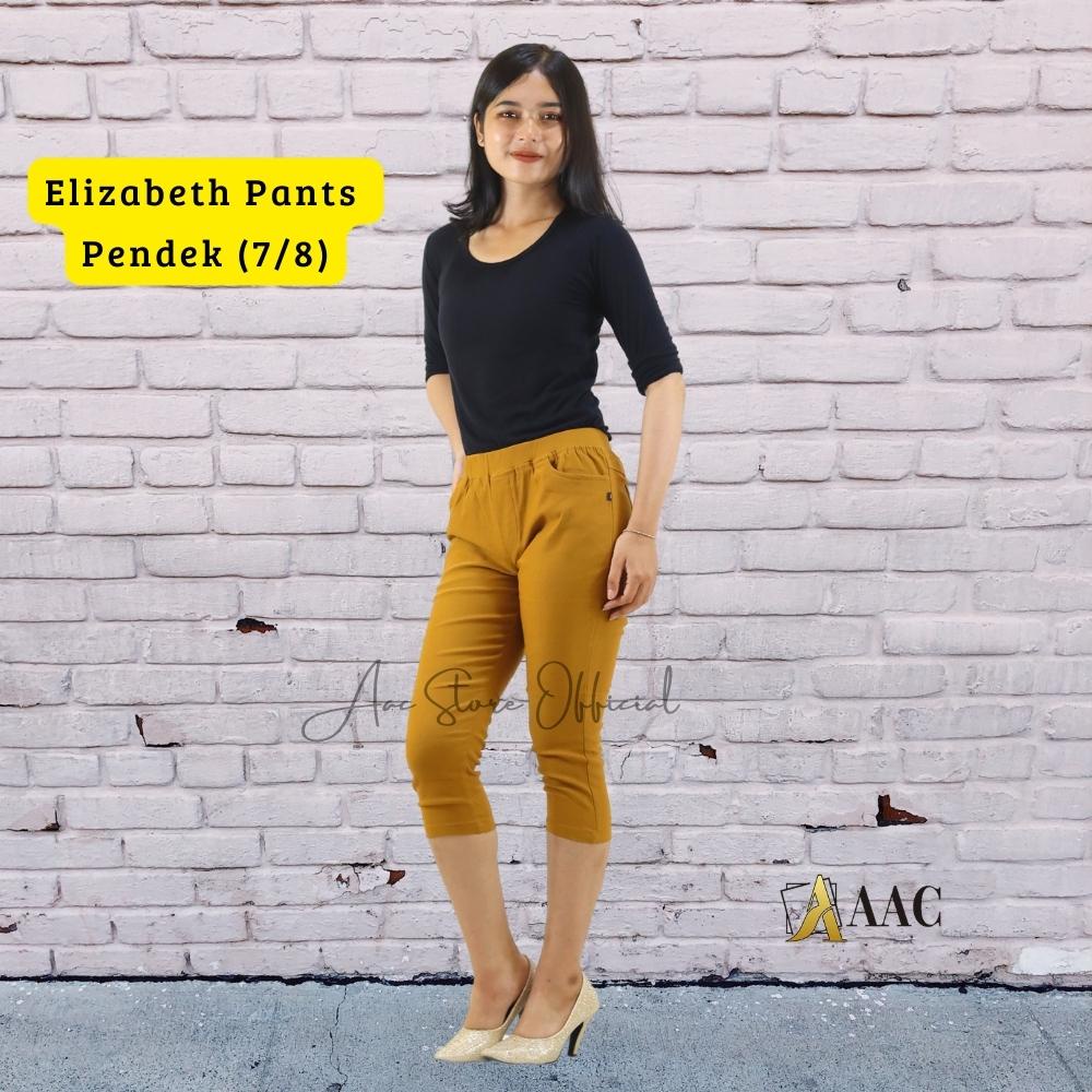 Celana Wanita 7/8 Bahan Tebal dan Stretch / Elizabeth Pants 7Per8