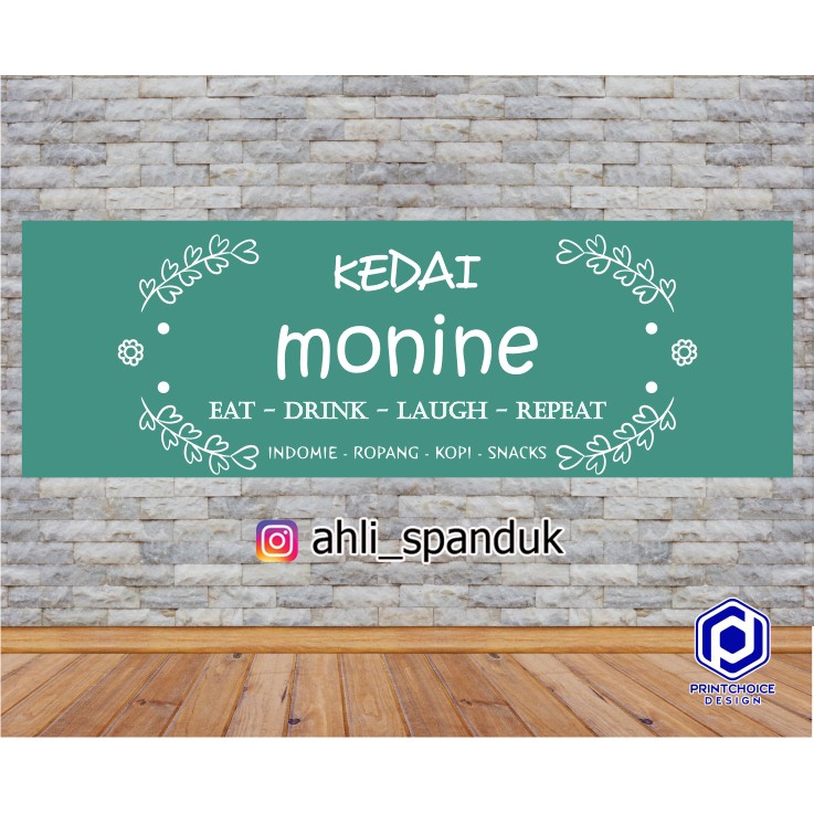 FREE DESIGN SIMPLE + CETAK BANNER / SPANDUK