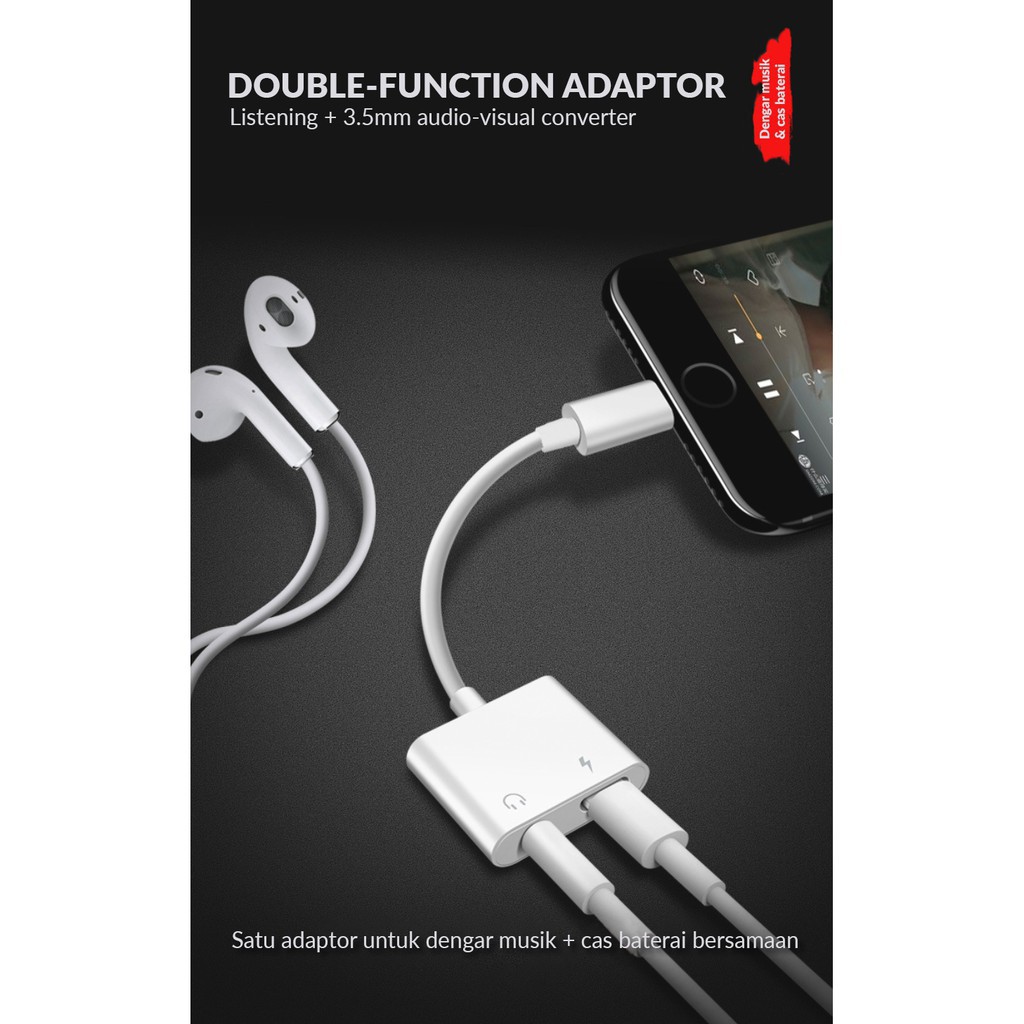 phone Adapter Untuk 3.5mm 4in1 dan 3in1