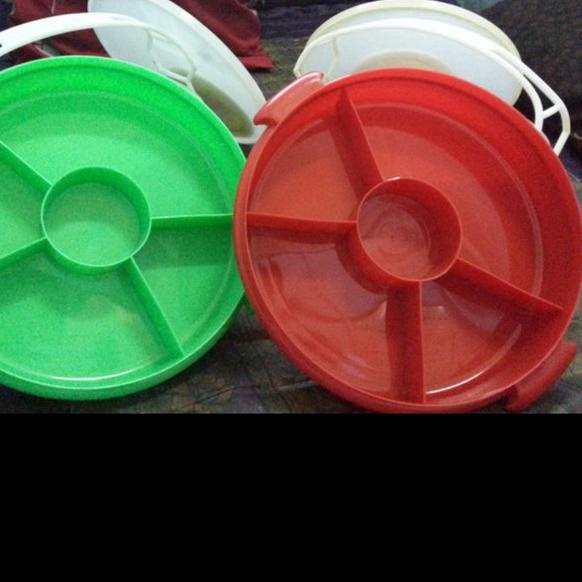 ◘ RANTANG CATERING SUSUN 3 BULAT PLASTIK / BOX CATERING SS 3 OMPRENG KOTAK MAKANAN ☛