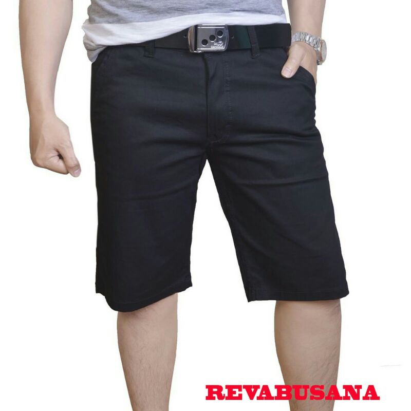 Celana Pendek Pria Celana bahan Katun Washing (28 - 38)