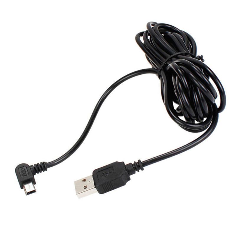 VIVI   3.5M USB Type-A to Mini 5Pin Right Angle Charging Cable for GPS Navigator