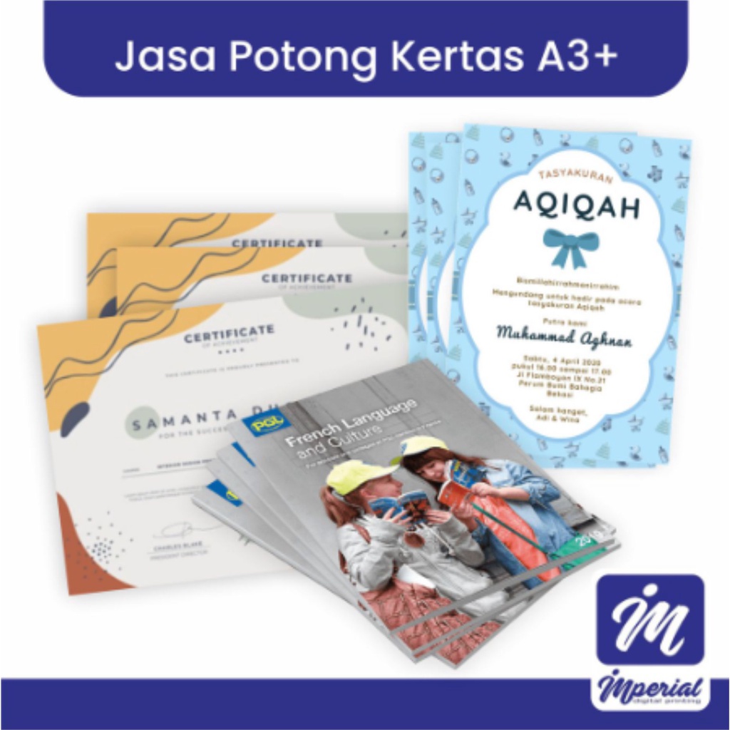 

Jasa Potong Kertas A3+ / Tambahan Khusus Produk Imperial / Hanya Untuk Potong Bentuk Kotak