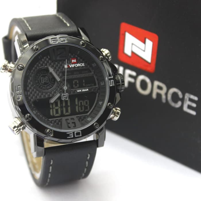 jam tangan NAVIFORCE NF 9134 M PRIA ORIGINAL DUALTIME