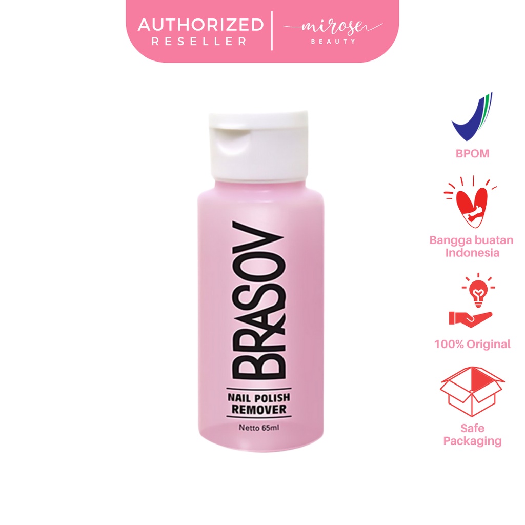 BRASOV Pembersih Cat Kuku 65 ML Penghapus Kutek Nail Polish Remover Kutex