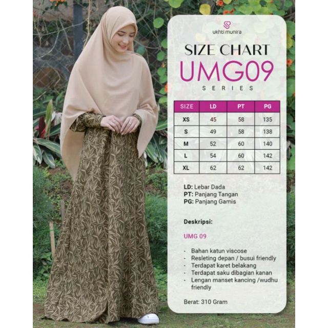 Baju Gamis Ukhti UMG09