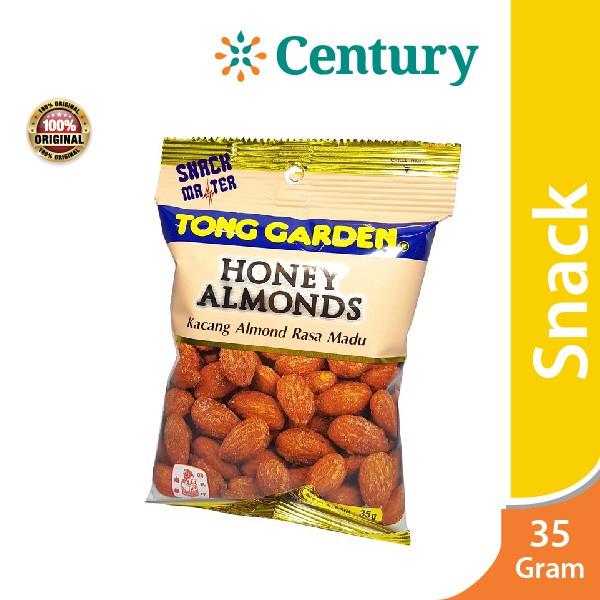 Jual Tong garden honey almonds 35 gr / kacang almonds rasa madu / snack