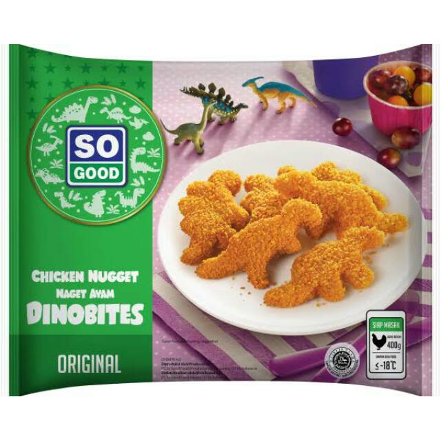 

So Good Dinobites 400gr - Bentuk Dino Chicken Nugget Naget Ayam