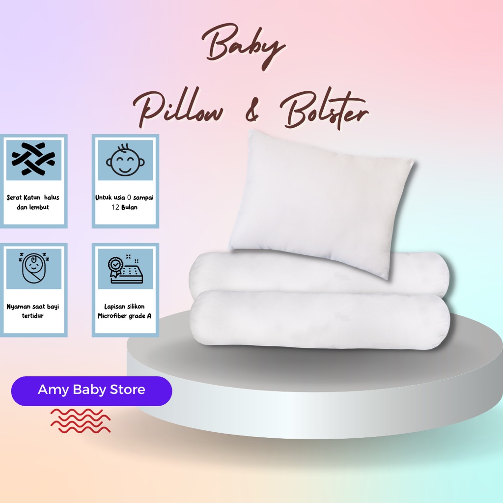 Baby Pillow & Bolster preloved new born elegance aestetik estetik unisex ex Kado (BGYP)