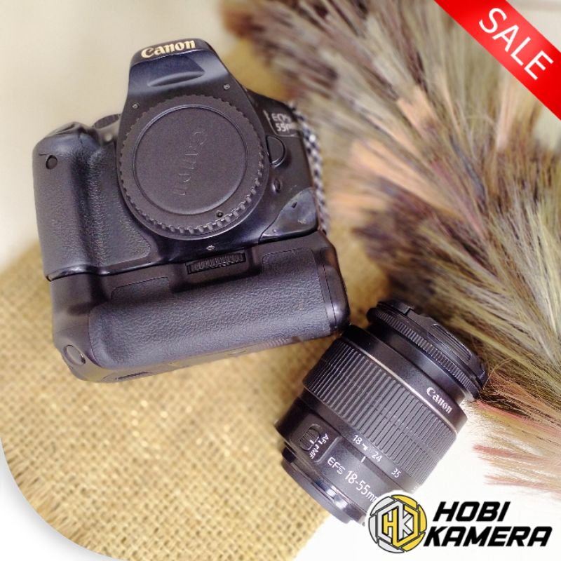Kamera DSLR Canon 550d Lensa 18-55mm + Battery Grip (BG) - bekas