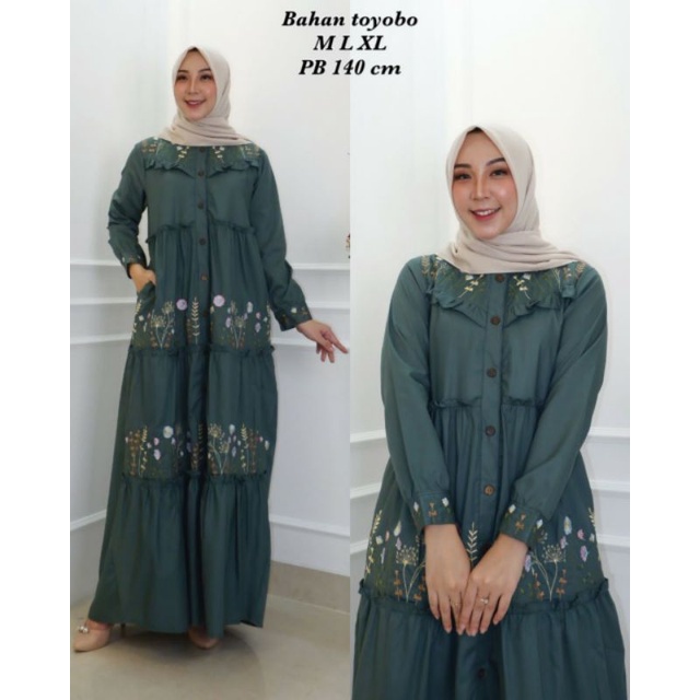 Gamis ridd premium original / Gamis toyobo / Gamis terbaru / Gamis dewasa / Gamis remaja / Gamis bor