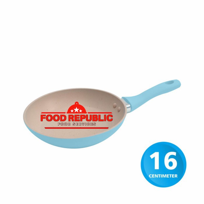 FRYPAN BY BELVIN MINI TEFLON 16 CM FRYPAN KECIL WARNA BIRU