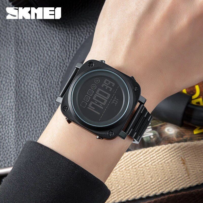 SKMEI 1726 Jam Tangan Pria Digital Stainless Steel WK-SBY