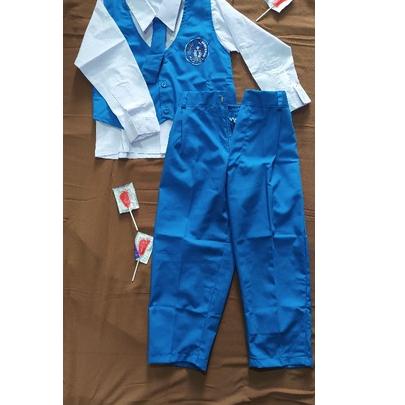 Oke Price.. Seragam Tk Nasional Seragam PAUD Seragam Panjang Warna Biru Putih Seragam Sekolah