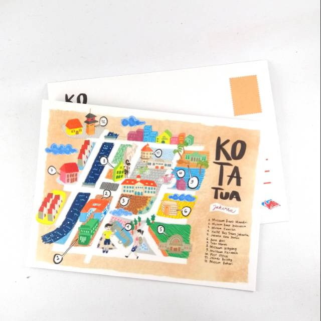 

Postcard - Kartu Pos Peta Kota Tua Jakarta