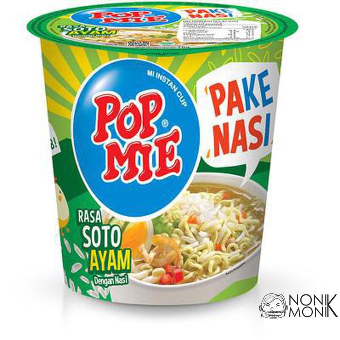 Jual Nonikmonik Pop Mie Panas Pake Nasi Rasa Soto Ayam 75gr Shopee Indonesia 0738