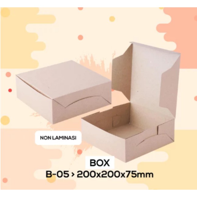 Box Nasi 20x20 Box Catering Dus Nasi Dus 20x20  (B5K3-20X20X7.5 Cm)