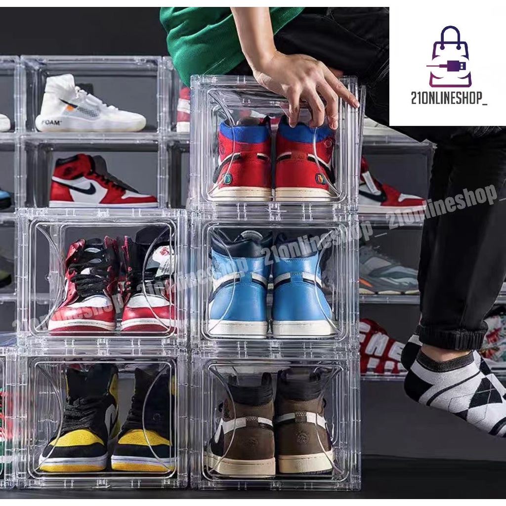 Shoe Box Full Acrylic Kotak Sepatu Akrilik Box Sepatu Sneakers Box Yeezy Box Jordan Box Air Jordan Box