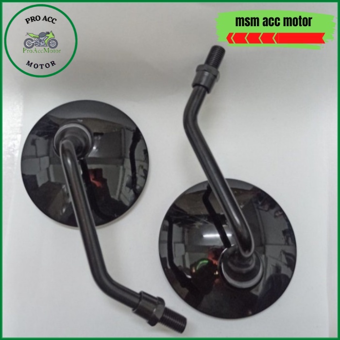 Spion Fazzio Fino Retro Bulat Hitam Classic (Bisa COD)