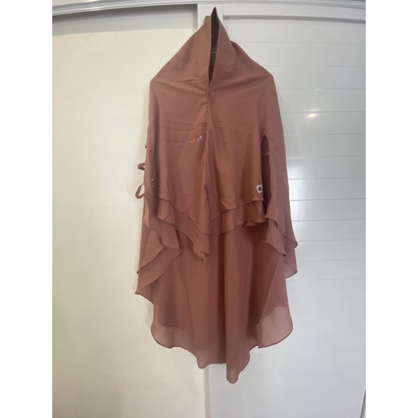 PL khimar sisesa Yasmin Katun cream Cherry